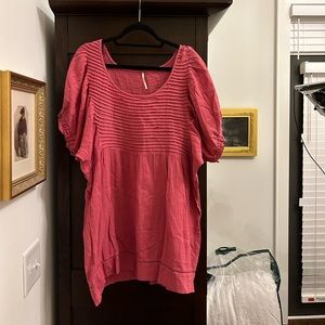 Free People Mini Dress Pink